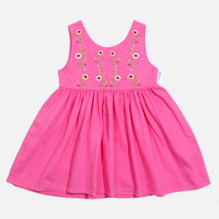 картинка ЧЗ Платье для девочки 3-7 лет 100% хлопок BONITO KIDS/OP1675(ЧЗ)/уп.5шт./меш330.шт. от BonitoKids