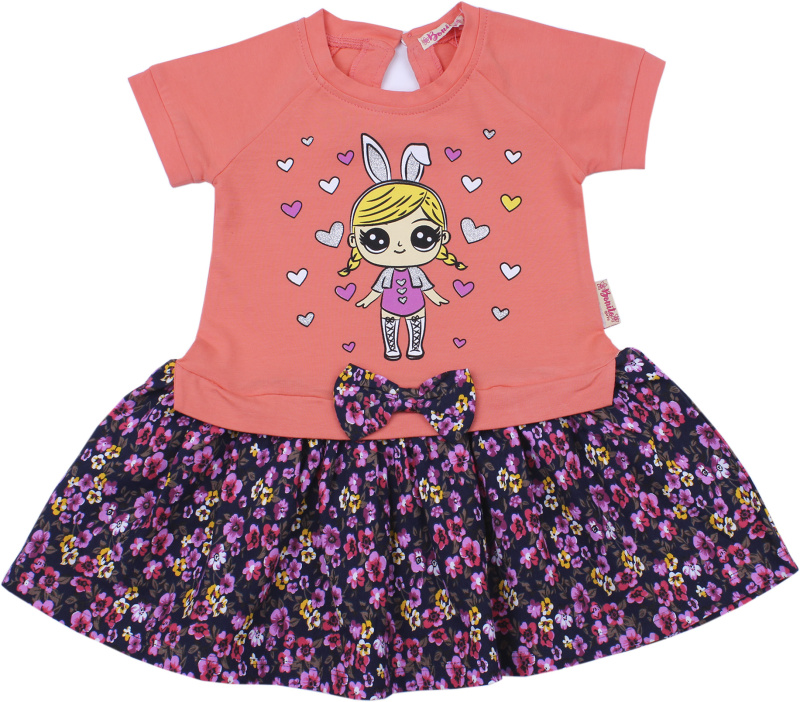 картинка КГЛ_ОТ Платье для девочек 92% хлопок, 8% лайкра 2-6 лет BONITO KIDS/BK997P/уп.5шт./меш.450шт. от BonitoKids