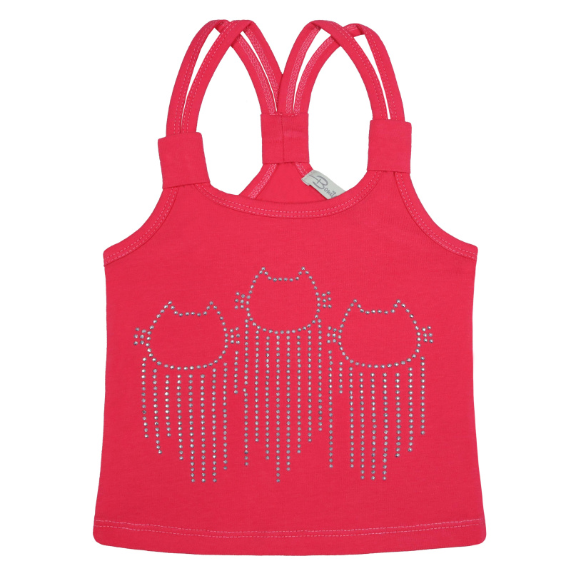 картинка КГ_БГ Майка для девочки 3-7 лет 92% хлопок, 8% лайкра BONITO KIDS/BK1594M/уп.5шт./меш.1000шт. от BonitoKids