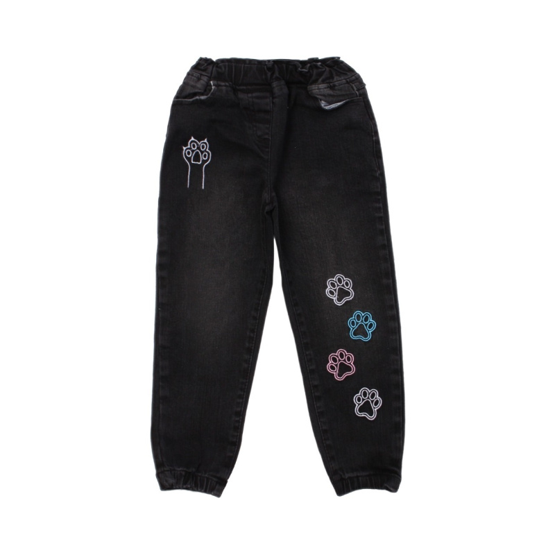 картинка ЧЗ Брюки для девочки 3-7 лет 98% хлопок, 2% эластан BONITO KIDS/OP1171(ЧЗ)/уп.5шт/меш.160шт. от BonitoKids