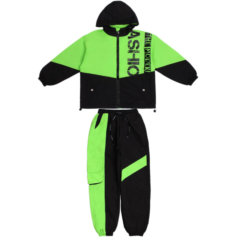 картинка БГ_ЧЗ Костюм для девочек (толстовка, трико), 9-12 лет, 100% п/э, BONITO KIDS/OP101(ЧЗ)/уп.4шт./меш.100шт. от BonitoKids