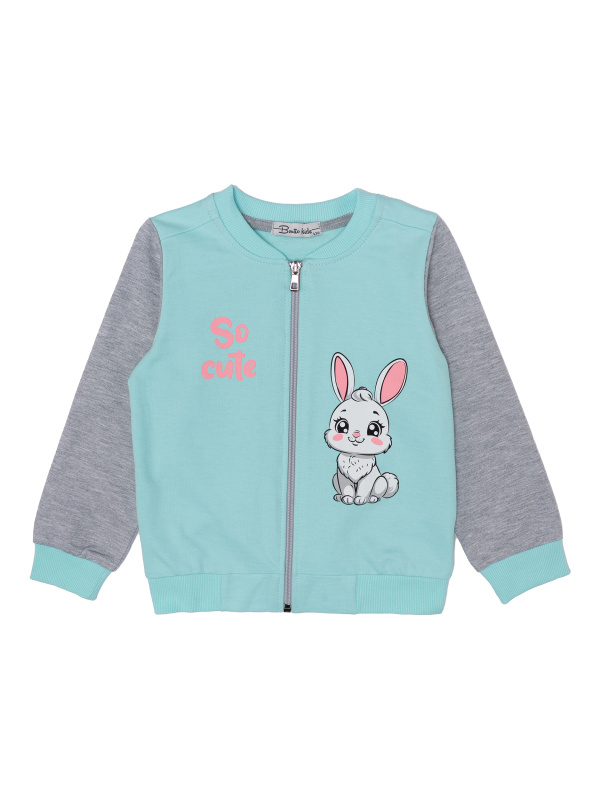 картинка БГ_ЧЗ Бомбер для девочки 2-5 лет 100% хлопок BONITO KIDS/BK1736B(11-25)(ЧЗ)/уп.4шт./меш.400шт. от BonitoKids