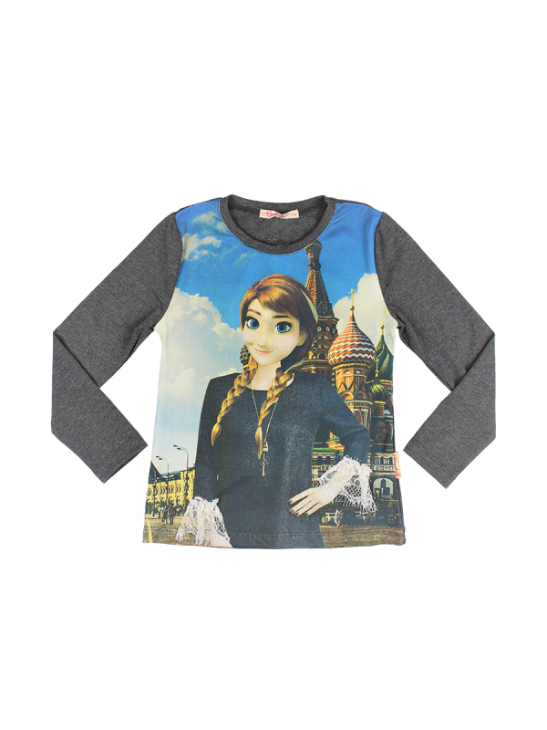 картинка КГЛ_ОТ Лонгслив для девочки 5-8 лет. 65% х/б 5% лайкра,30% пэ. BONITO KIDS/BK982F/уп.4шт./меш.540шт. от BonitoKids