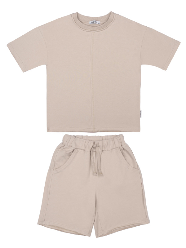 картинка БГ_ЧЗ Комплект для мальчиков (футболка и шорты) 7-11 лет 95% хлопок, 5% лайкра BONITO KIDS/SS6187KM(ЧЗ)/уп.5шт./меш.140шт. от BonitoKids