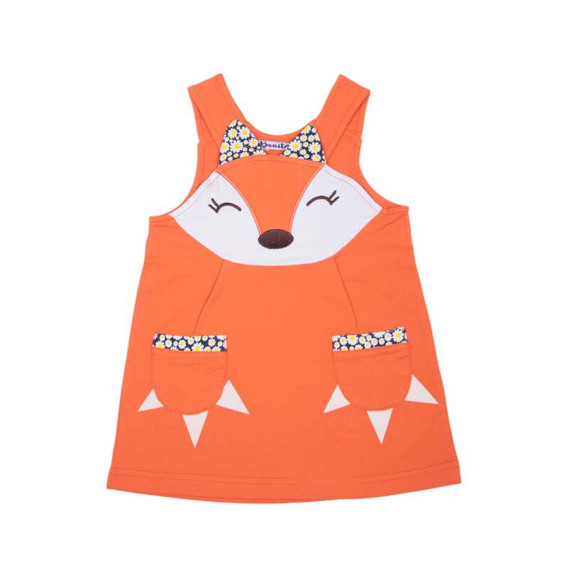 картинка ЧЗ Платье для девочки 2-6 лет 95% хлопок, 5% эластан BONITO KIDS/OP1855(ЧЗ)/уп.5шт./меш.360шт. от BonitoKids