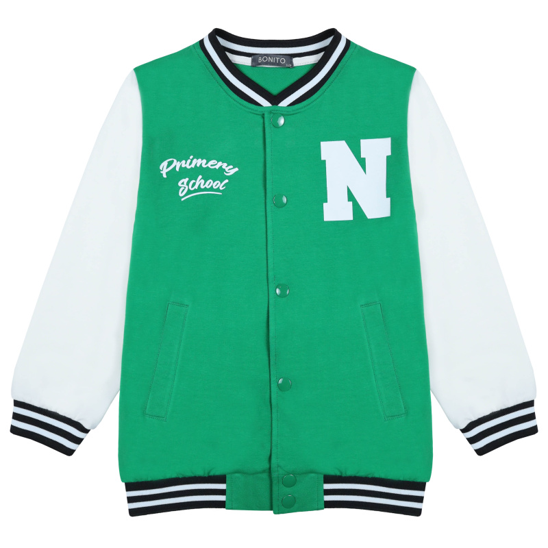 картинка БГ_ЧЗ Бомбер для мальчика 8-12 лет 92% хлопок 8% лайкра BONITO KIDS/BK1776B(01-23)(ЧЗ)/уп.5шт./меш.225шт. от BonitoKids