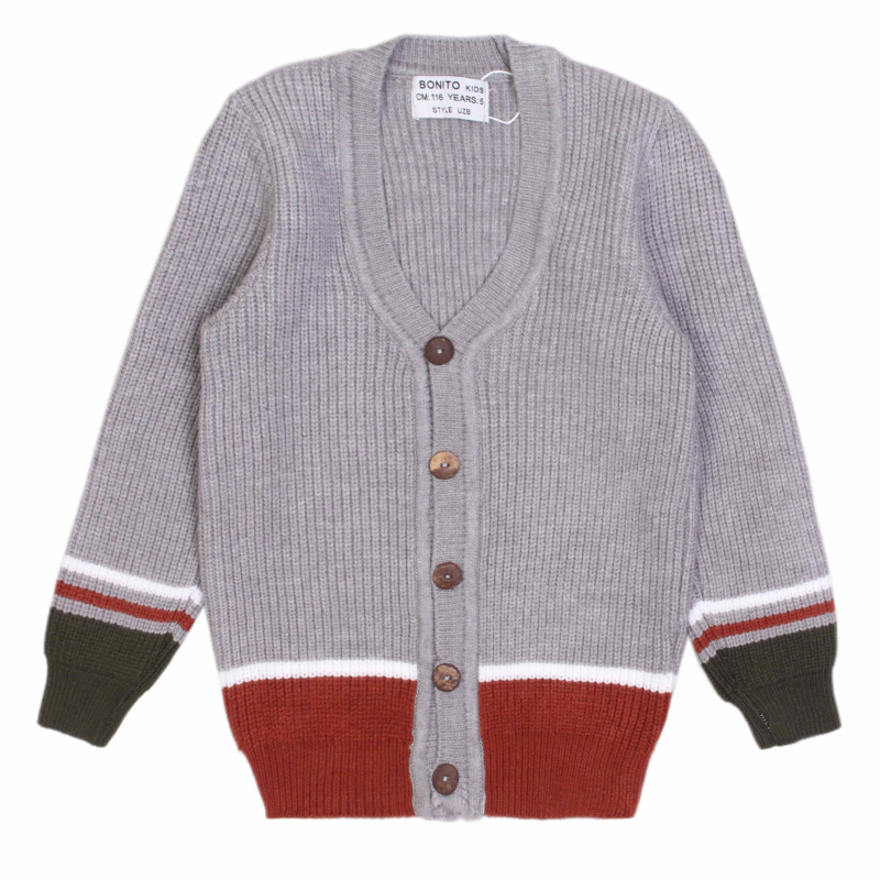 картинка БГ_ЧЗ Кардиган для мальчика 6-10 лет, BONITO KIDS/OP1516(ЧЗ)/уп.3шт./меш.108шт. от BonitoKids