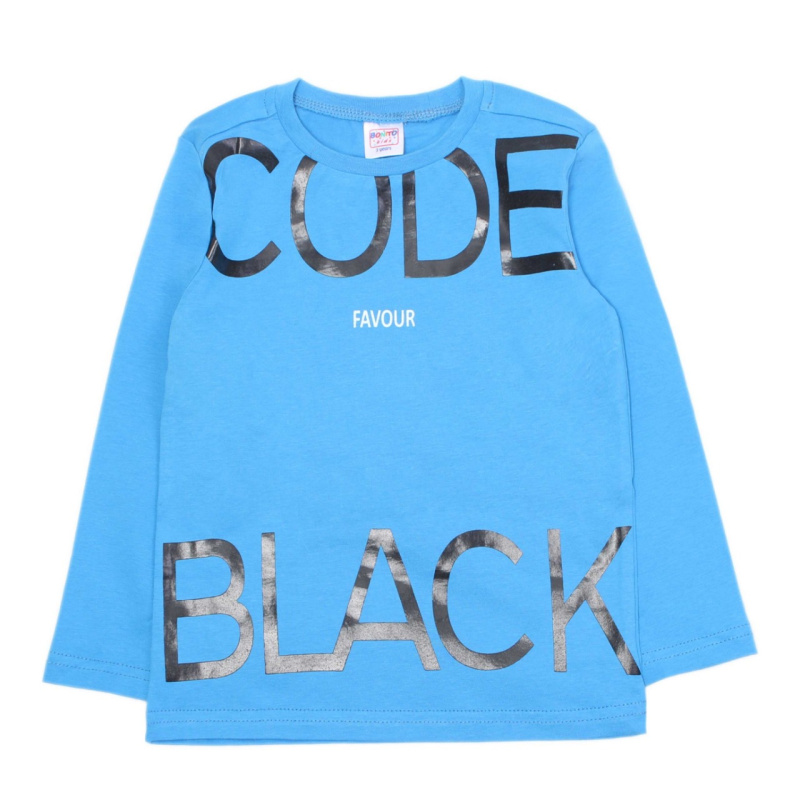 картинка Футболка с длинным рукавом для мальчика 3-7 лет. BONITO KIDS/OP1359/уп.5шт./меш.630шт. от BonitoKids