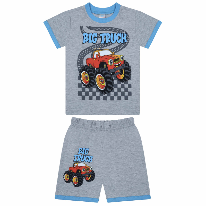 картинка БГ_ЧЗ Комплект для мальчика (футболка и шорты) 1,5-4 лет 100% хлопок BONITO KIDS/BK0004FSHM(11-24)(ЧЗ)/уп.4шт./меш.500шт. от BonitoKids