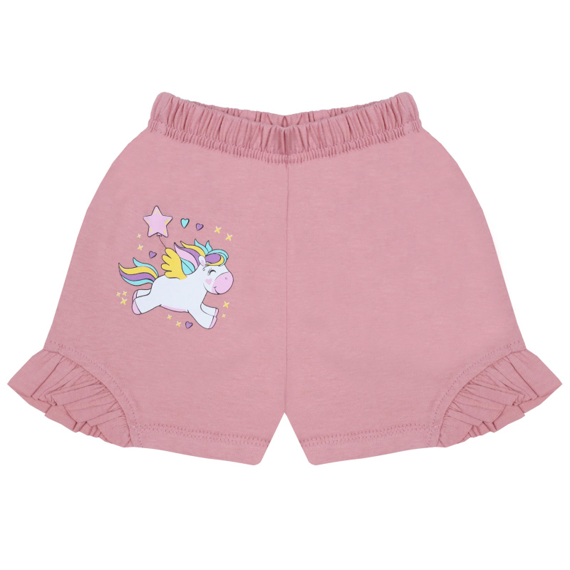 картинка БГ_ЧЗ Шорты для девочки 3-7 лет 100% хлопок BONITO KIDS/BK0103SHD(06-24)(ЧЗ)/уп.5шт./меш.800шт. от BonitoKids