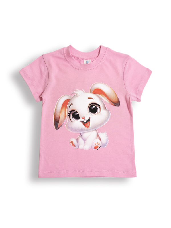 картинка КГ Футболка для девочки, 1,5-4 лет, 100% хлопок, BONITO KIDS/BK0001D(1,5-4)(01-25)/уп.4шт./меш.800шт. от BonitoKids