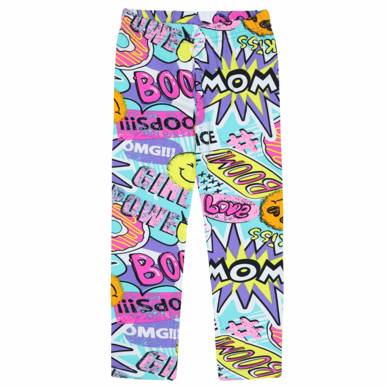 картинка БГ_ЧЗ Лосины для девочки 3-7 лет 60% хлопок, 40% полиэстер BONITO KIDS/BK1296L(04-24)(ЧЗ)/уп.5шт./меш.750шт. от BonitoKids