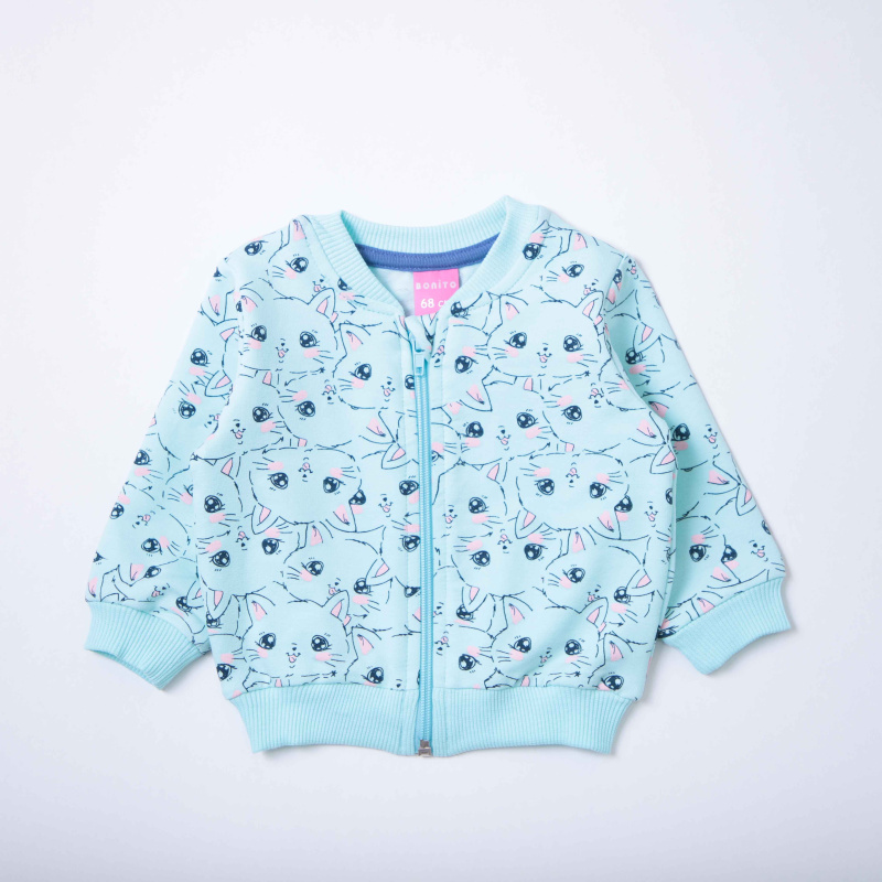 картинка ЧЗ Бомбер для детей 68-86 см 65% хлопок, 27% полиэстер, 8% эластан BONITO KIDS/OP1859/уп.4шт./меш.384шт. от BonitoKids