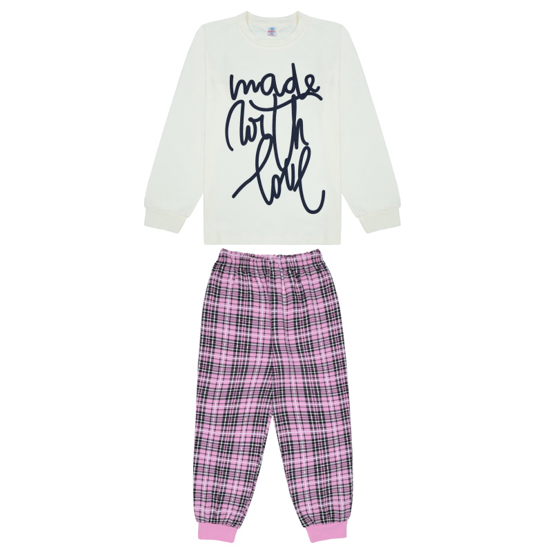 картинка БГ_ЧЗ Пижама для девочки 8-12 лет 100% хлопок BONITO KIDS/BK1744PJ(01-23)/уп.5шт./меш.175шт. от BonitoKids