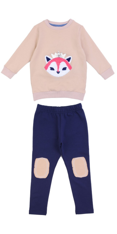 картинка КГ_ОТ Комплект для девочки (свитшот, лосины) 3-7 лет BONITO KIDS/OP1227/уп.5шт./меш.150шт. от BonitoKids