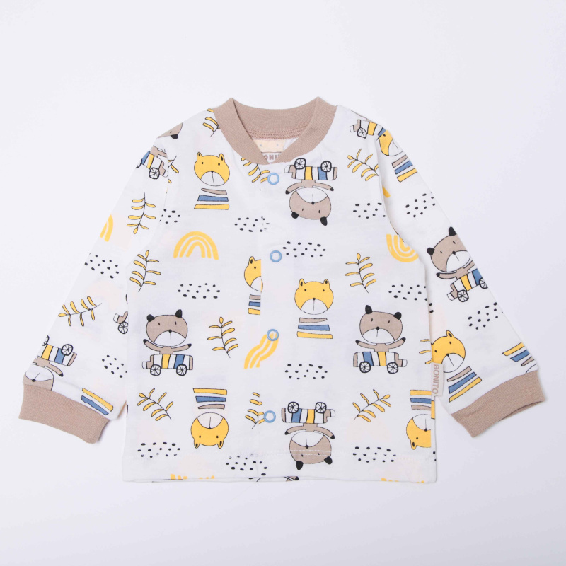 картинка ЧЗ Кофта для детей 68-86 см 100% хлопок BONITO KIDS/OP1864(ЧЗ)/уп.4шт./меш.680шт. от BonitoKids