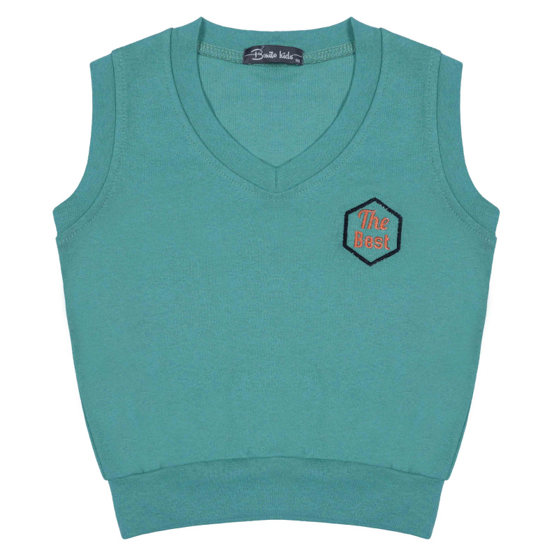 картинка КГ Жилет для мальчика 3-7 лет 95% хлопок, 5% лайкра BONITO KIDS/BK5184J/уп.5шт./меш.485шт. от BonitoKids