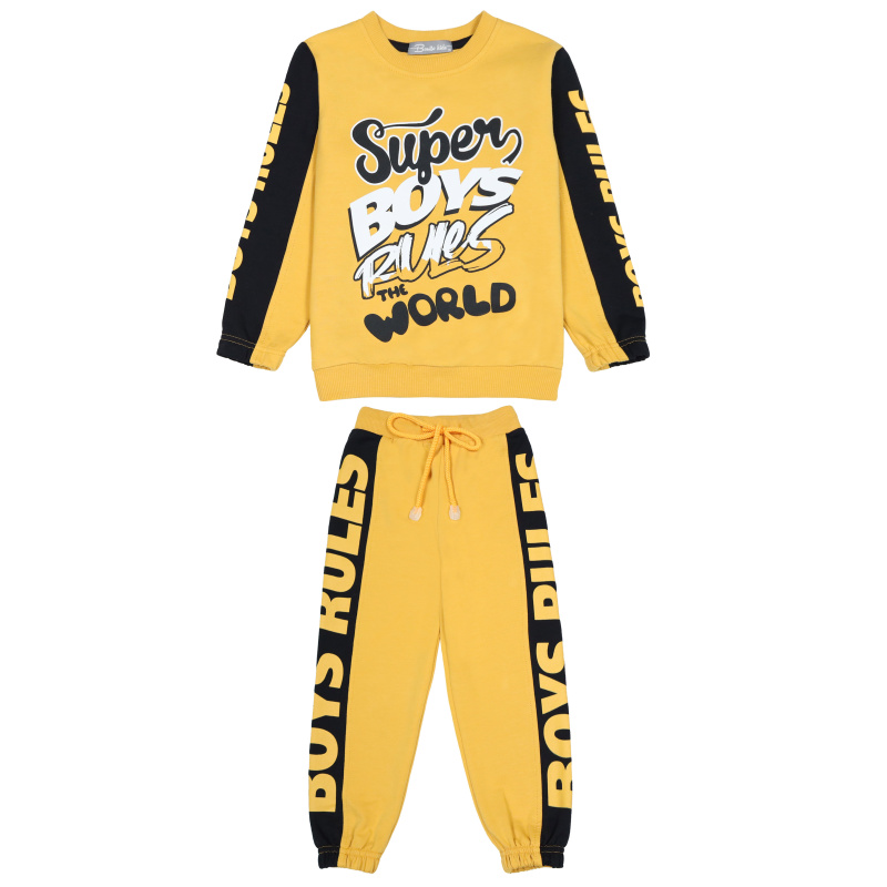 картинка КГ_БГ Комплект для мальчика (толстовка, брюки) 3-7 лет, 92% хлопок 8% лайкра, BONITO KIDS/BK1716KP/уп.5шт./меш.175шт. от BonitoKids