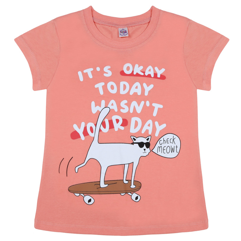 картинка БГ_ЧЗ Футболка для девочки, 8-12 лет, 100% хлопок, BONITO KIDS/BK0003(03-24)(ЧЗ)/уп.5шт./меш.600шт. от BonitoKids