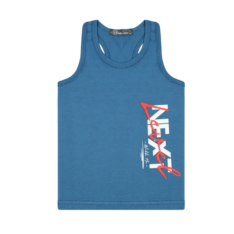 картинка БГ_ЧЗ Майка для мальчика 3-7 лет 95% хлопок, 5% лайкра BONITO KIDS /BK1619M(10-24)(ЧЗ)/уп.5шт./меш.900шт. от BonitoKids