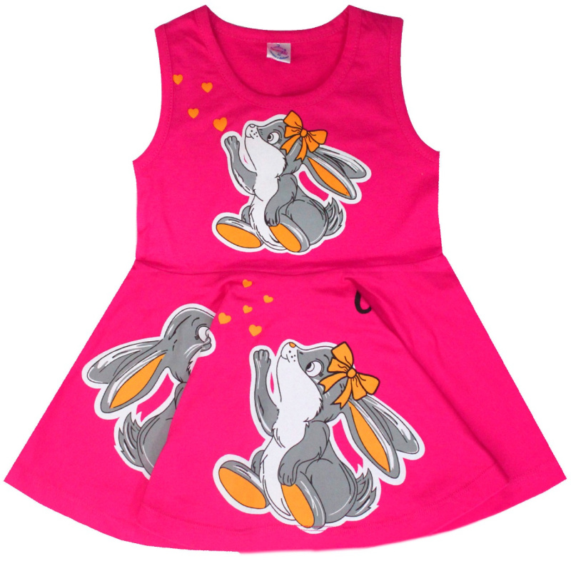 картинка ЧЗ Платье для девочки 2-5 лет 100% хлопок BONITO KIDS/BK1675P(ЧЗ)/уп.4шт./меш.480шт. от BonitoKids