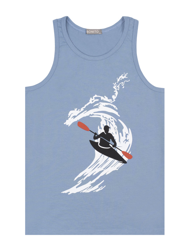 картинка БГ_ЧЗ Майка для мальчика 8-12 лет 95% хлопок, 5% лайкра BONITO KIDS/BK1620M(2026)(ЧЗ)/уп.5шт./меш.600шт. от BonitoKids