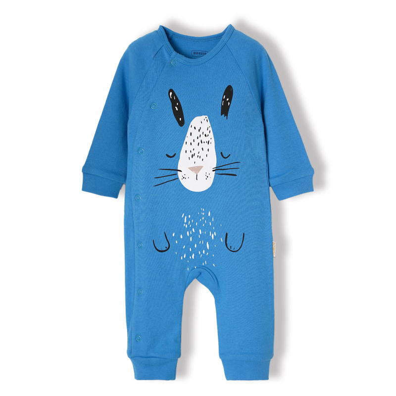 картинка ЧЗ Комбинезон для новорожденных 100% х/б 68-86 см BONITO KIDS/OP1495(ЧЗ)/уп.4шт./меш.360шт. от BonitoKids