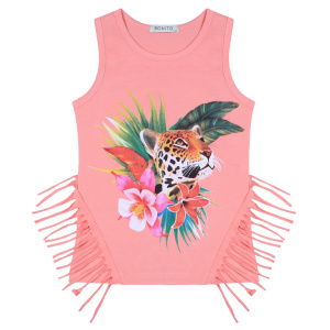 картинка БГ Майка для девочек 8-12 лет 95% хлопок, 5% лайкра BONITO KIDS/BK1591M/уп.5шт./меш.600шт. от BonitoKids