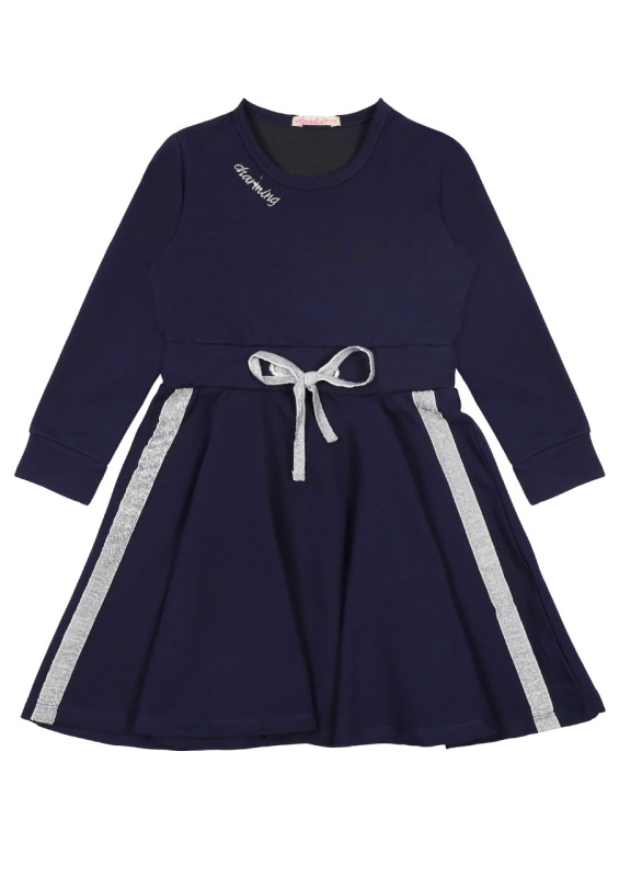 картинка ЧЗ Платье для девочки 5-8 лет 92% хлопок, 8% лайкра BONITO KIDS/BK1541P(ЧЗ)/уп.4шт./меш.220шт. от BonitoKids