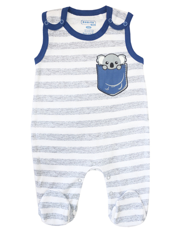 картинка КГ_ОТ Полукомбинезон для новорожденных 100% х/б 62-80 см, BONITO KIDS/OP348/уп.4шт./меш.440шт. от BonitoKids