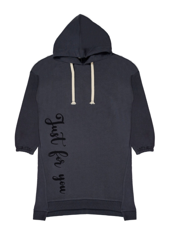 картинка ЧЗ Худи для девочки 9-12 лет 100% хлопок BONITO KIDS/BK1507H(ЧЗ)/уп.4шт./меш.72шт. от BonitoKids