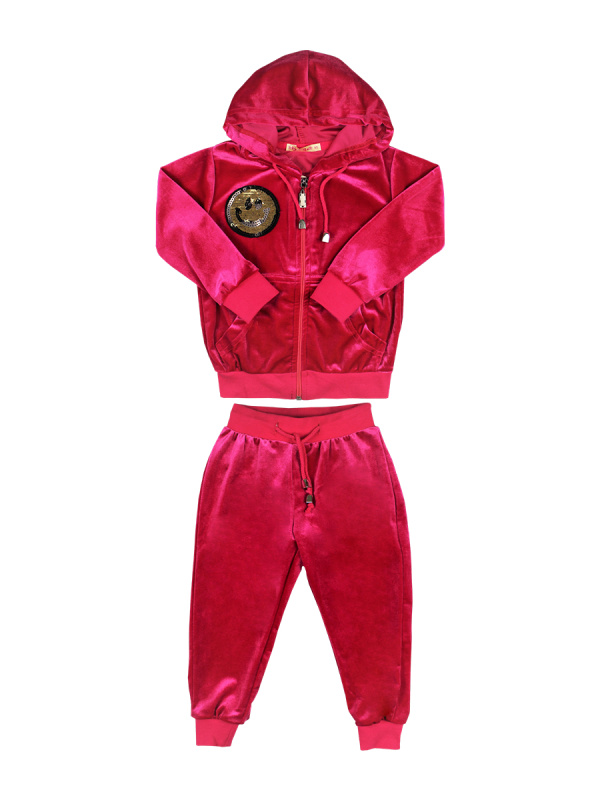 картинка КГ_ОТ Костюм для девочки из королевского велюра 2-5 лет (100% ПЭ) BONITO KIDS/BK902KP/уп.4шт./меш.144шт. от BonitoKids