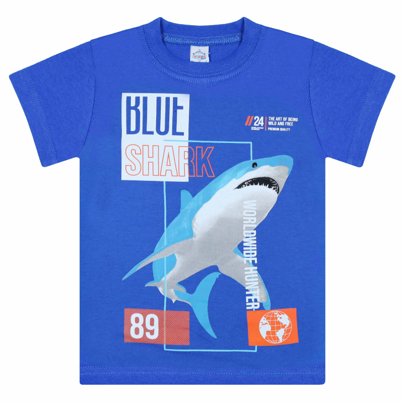 картинка КГ Футболка для мальчика, 4-8 лет, 100% хлопок, BONITO KIDS/BK0002M(05-24)/уп.5шт./меш.700шт. от BonitoKids