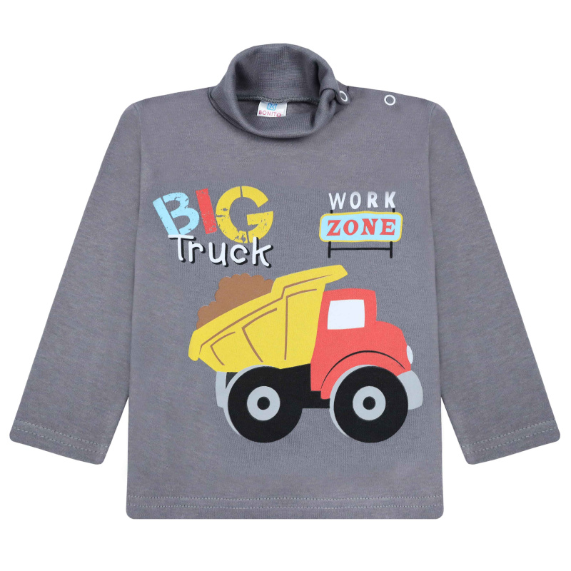 картинка БГ_ЧЗ Водолазка для мальчика 1,5-4 лет 100% хлопок BONITO KIDS/BK0007M(11-25)(ЧЗ)/уп.4шт./меш.500шт. от BonitoKids