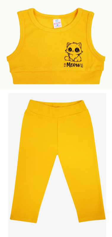 картинка КГ Комплект для девочки (топ и лосины) 3-7 лет 92% хлопок, 8% лайкра BONITO KIDS/SS6109/уп.5шт./меш.375шт. от BonitoKids