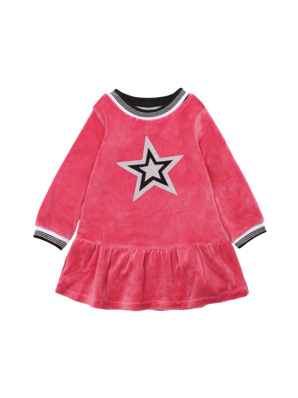 картинка ЧЗ Платье для девочки 3-7 лет 80% хлопок, 20% п/э BONITO KIDS/OP1200(ЧЗ)/уп.5шт./меш.200шт. от BonitoKids