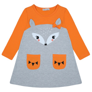 картинка БГ_ЧЗ Платье для девочки 3-7 лет 92% хлопок, 8% лайкра BONITO KIDS/BK1477P(11-23)(ЧЗ)/уп.5шт./меш.400шт. от BonitoKids