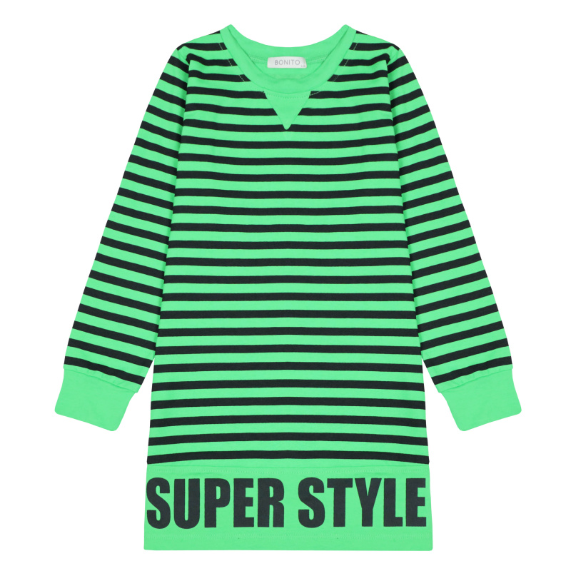 картинка БГ_ЧЗ Платье для девочки 92% х/б 8% лайкра  8-12 лет, BONITO KIDS/BK1708P(ЧЗ)/уп.5шт./меш.325шт. от BonitoKids