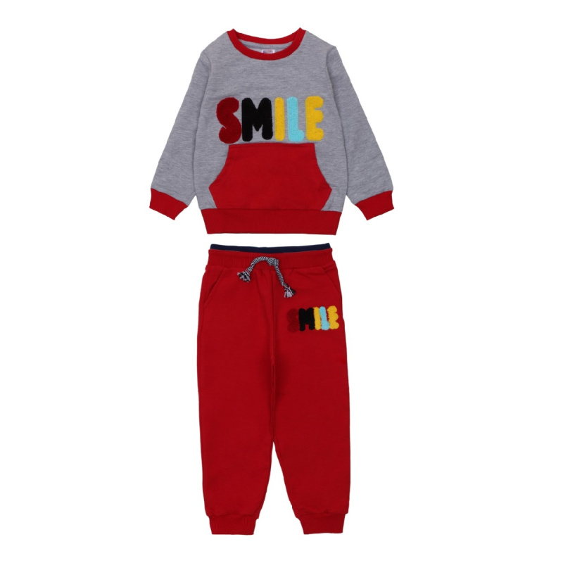 картинка ЧЗ Комплект для мальчика (толстовка,трико), 3-7 лет, 65% хлопок, 27% полиэстер, 8% эластан, BONITO KIDS/OP1230(ЧЗ)/уп.5 шт./меш.120шт. от BonitoKids