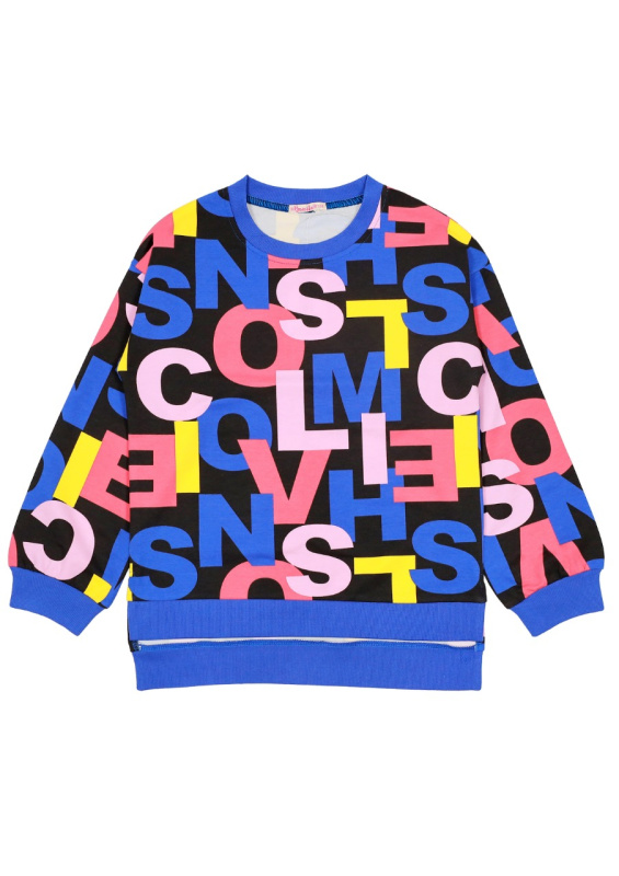 картинка ЧЗ Худи для девочки 9-12 лет 92% хлопок, 8% лайкра BONITO KIDS/BK1505H(ЧЗ)/уп.4шт./меш.240шт. от BonitoKids