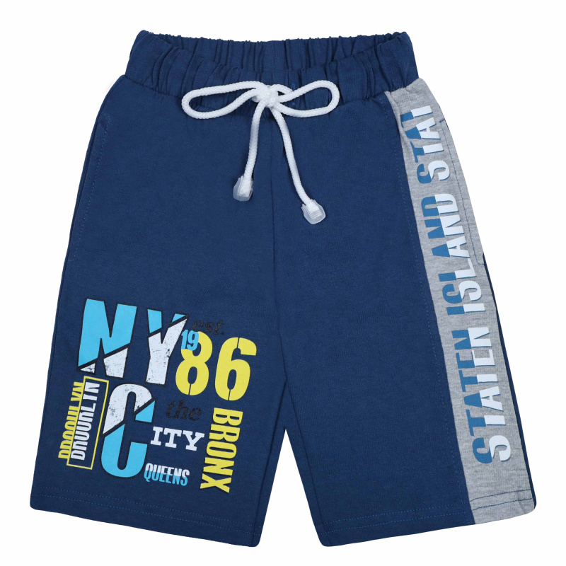 картинка ЧЗ Шорты для мальчика 3-7 лет 100% хлопок BONITO KIDS/BK1431SH(ЧЗ)/уп.5шт./меш.450шт. от BonitoKids