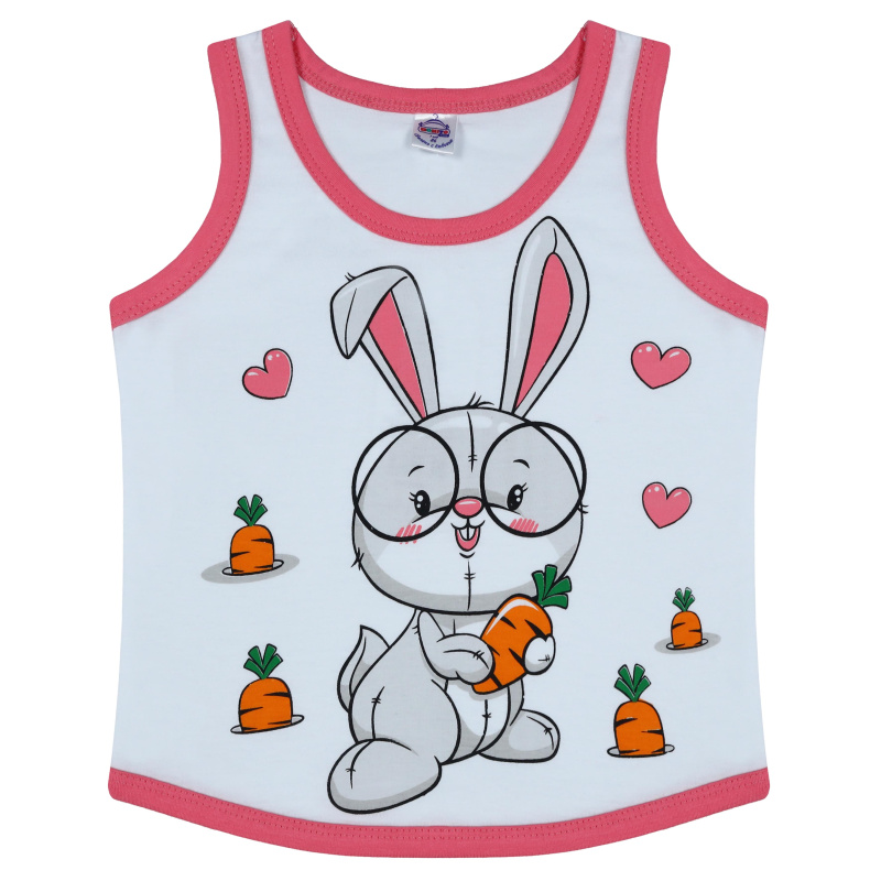 картинка БГ Майка для девочки 1-4 лет 100% хлопок BONITO KIDS/BK0029D(05-23)/уп.4шт./меш.1000шт. от BonitoKids