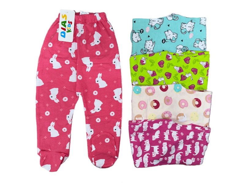 картинка КГ Ползунки для девочки 68-86 см 100% хлопок DIAS KIDS/DS9032/уп.20шт./меш.1000шт. от BonitoKids