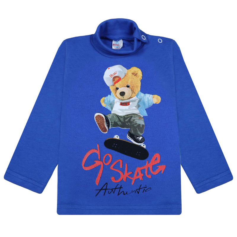 картинка БГ_ЧЗ Водолазка для мальчика 1,5-4 лет 100% хлопок BONITO KIDS/BK0007M(11-25)(ЧЗ)/уп.4шт./меш.500шт. от BonitoKids