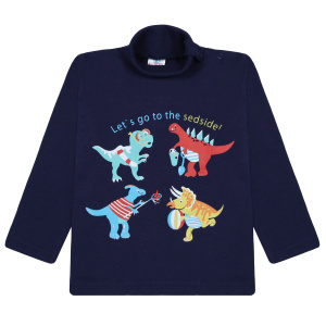 картинка БГ_ЧЗ Водолазка для мальчика 1-4 лет 100% хлопок BONITO KIDS/BK0007M(06-23)(ЧЗ)/уп.4шт./меш.500шт. от BonitoKids