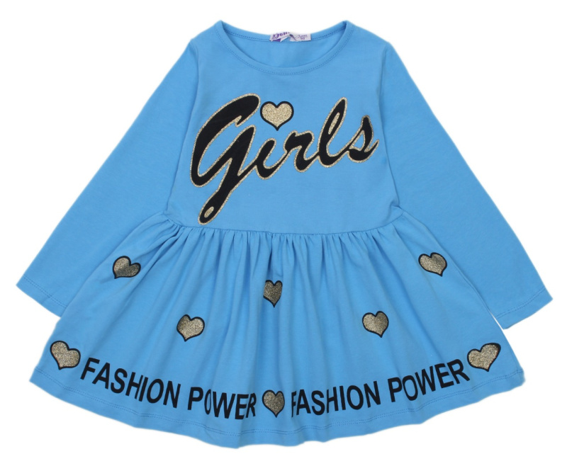 картинка ЧЗ Платье для девочки 3-7 лет 95% хлопок, 5% эластан BONITO KIDS/OP1294(ЧЗ)/уп.5 шт./меш 300шт. от BonitoKids