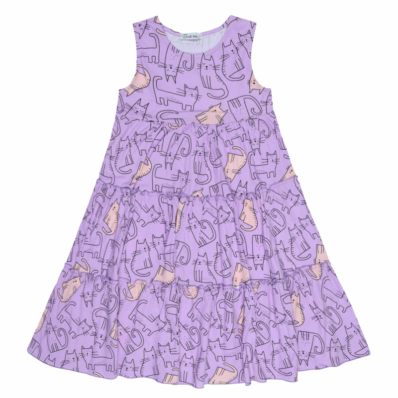 картинка БГ_ЧЗ Платье для девочки 7-11 лет 100% хлопок BONITO KIDS/BK1759P(01-24)(ЧЗ)/уп.5шт./меш.275шт. от BonitoKids