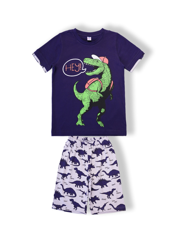 картинка БГ_ЧЗ Пижама для мальчиков 8-12 лет 92% хлопок 8% лайкра BONITO KIDS/SS6100(06-24)(ЧЗ)/уп.5шт/меш300шт. от BonitoKids