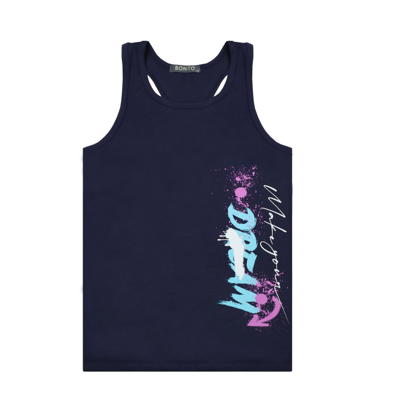 картинка БГ_ЧЗ Майка для мальчика 8-12 лет 95% хлопок, 5% лайкра BONITO KIDS/BK1620M(10-24)(ЧЗ)/уп.5шт./меш.600шт. от BonitoKids