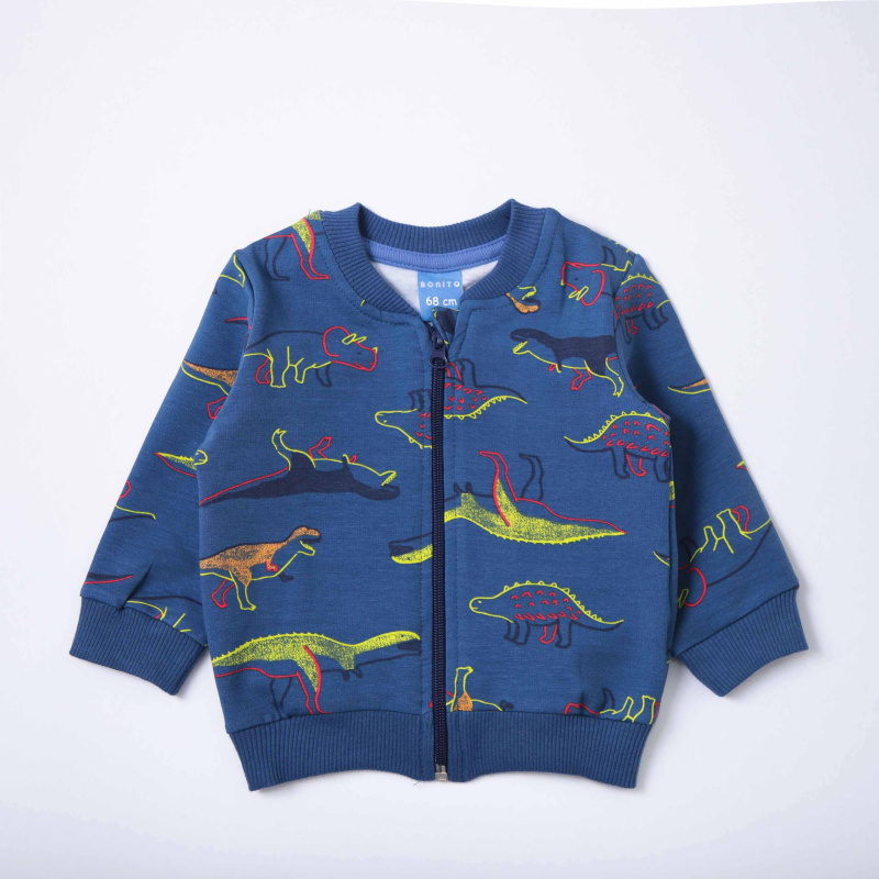 картинка ЧЗ Бомбер для детей 68-86 см 65% хлопок, 27% полиэстер, 8% эластан BONITO KIDS/OP1859/уп.4шт./меш.384шт. от BonitoKids